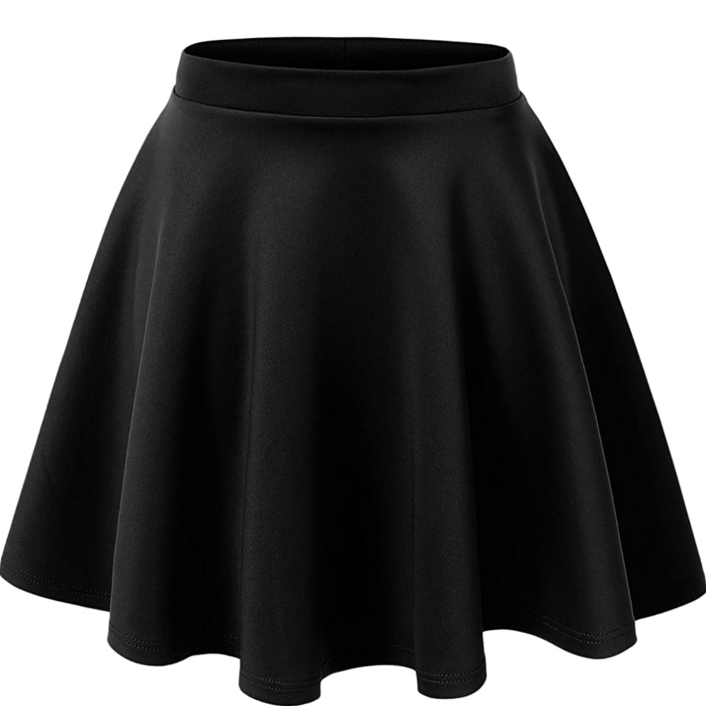 Moxeay Black Skater Skirt